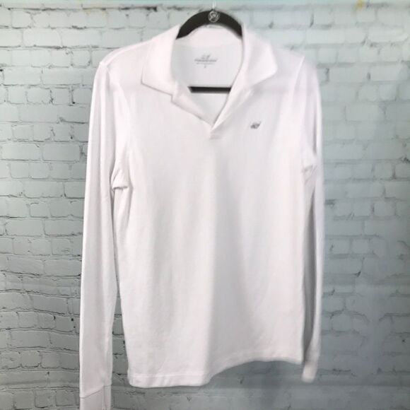 Vineyard Vine’s🐳  boys long sleeve polo size large /16 - Picture 1 of 4